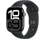 שעון חכם Apple Watch Series 10 GPS 46mm Jet Black Aluminium Case with Black Sport Band - M/L