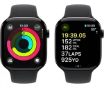 ⁦שעון חכם Apple Watch Series 10 GPS 46mm Jet Black Aluminium Case with Black Sport Band - M/L⁩ – תמונה ⁦3⁩