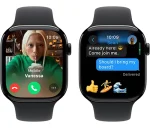 ⁦שעון חכם Apple Watch Series 10 GPS 46mm Jet Black Aluminium Case with Black Sport Band - M/L⁩ – תמונה ⁦6⁩