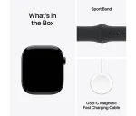 ⁦שעון חכם Apple Watch Series 10 GPS 46mm Jet Black Aluminium Case with Black Sport Band - M/L⁩ – תמונה ⁦7⁩