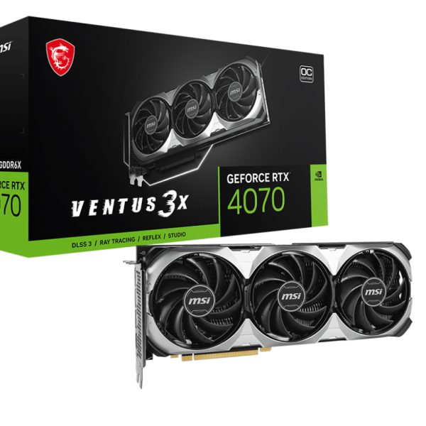 כרטיס מסך MSI GeForce RTX 4070 VENTUS 3X E 12G OC