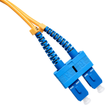 ⁦מגשר אופטי SC-UPC/SC-UPC OS2 SM Duplex צהוב 0.5מ'⁩ – תמונה ⁦2⁩