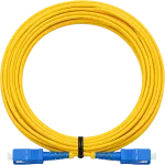 מגשר אופ' SC-UPC/SC-UPC OS2 SM Duplex צהוב 10מ'