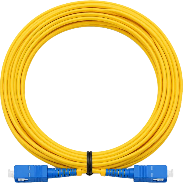 מגשר אופ' SC-UPC/SC-UPC OS2 SM Duplex צהוב 10מ'
