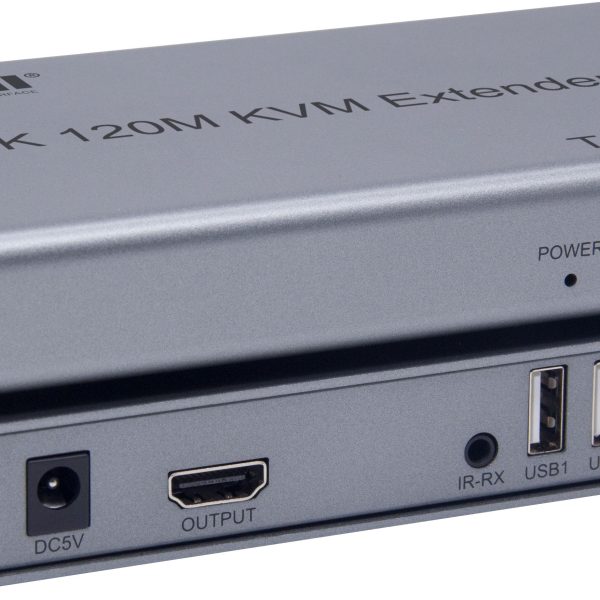 מרחיק 4K USB+HDMI על גבי רשת 120 מטר כולל IR