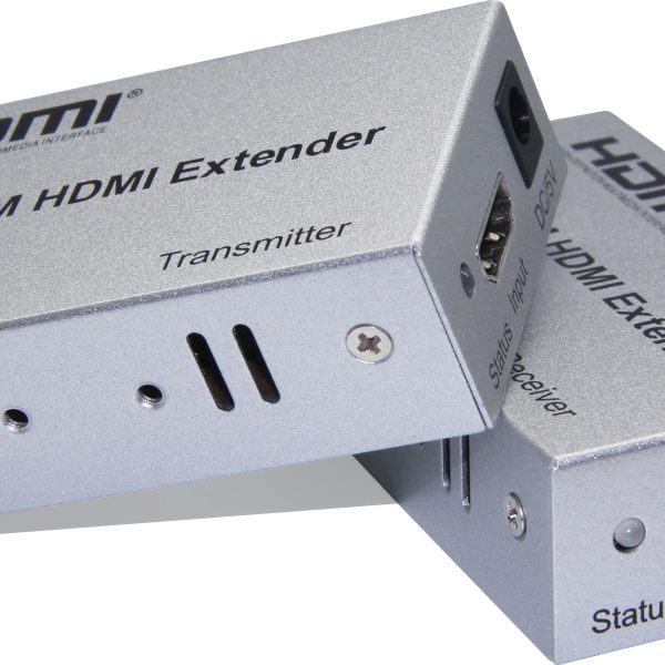מרחיק HDMI ע"ג רשת עד 100 מטר 4K@30HZ כולל IR