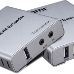 מרחיק USB+HDMI KVM כולל אודיו על גבי רשת 60 מטר כולל IR