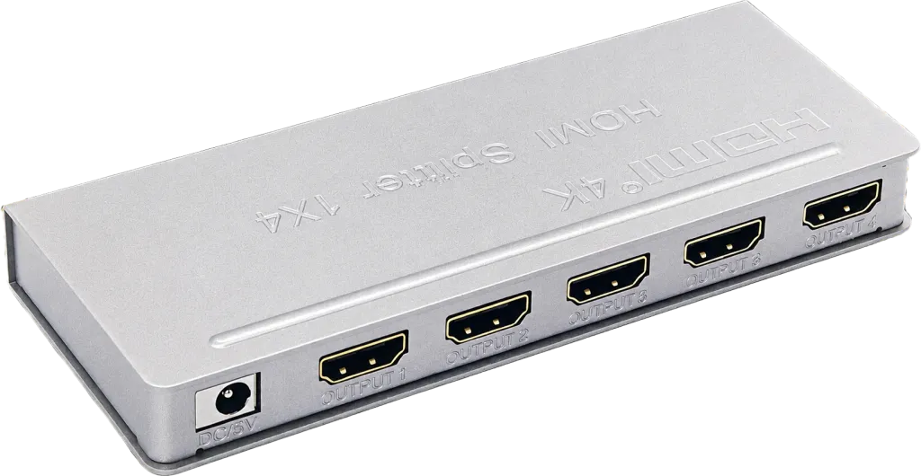 מפצל מגביר HDMI 1:4 תומך 4K@30Hz