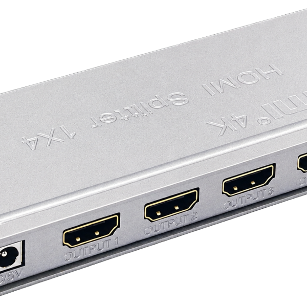 מפצל מגביר HDMI 1:4 תומך 4K@30Hz