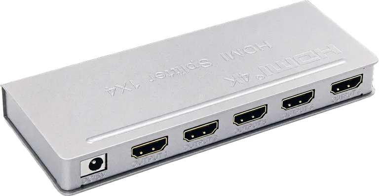 מפצל מגביר HDMI 1:4 תומך 4K@30Hz