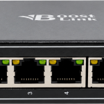 רכזת תעשייתית POE 4 גיגה+ 2 אפלינק, 1 SFP, ו-1 נחושת. 60W