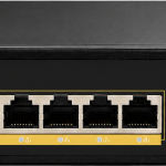 רכזת 8 פורט POE גיגה + אפלינק 2X נחושת 120W