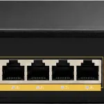 רכזת 8 פורט POE גיגה + אפלינק 2X נחושת 120W