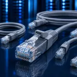 כבל רשת מגשר FTP CAT6 אפור 0.1מ