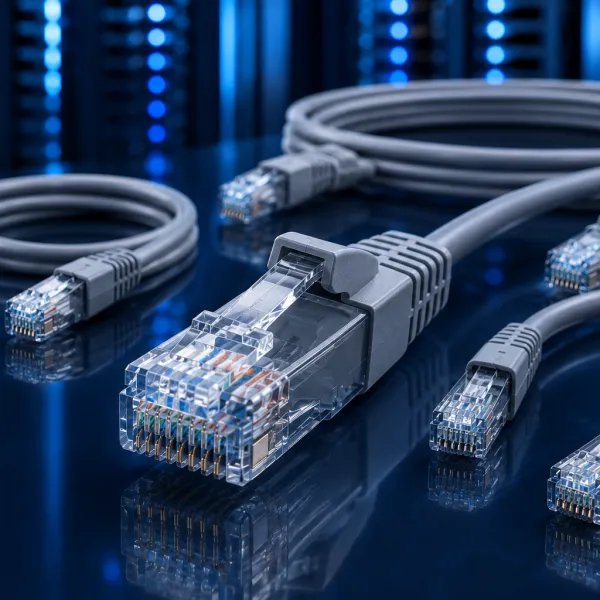 כבל רשת מגשר FTP CAT6 אפור 0.1מ