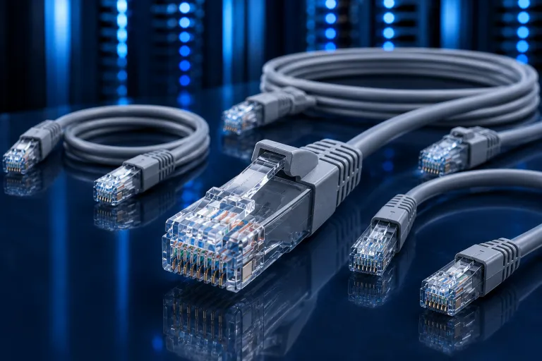 כבל רשת מגשר FTP CAT6 אפור 0.1מ