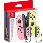 NINTENDO SWITCH JOYCONS PASTEL PINK / PASTEL YELLOW