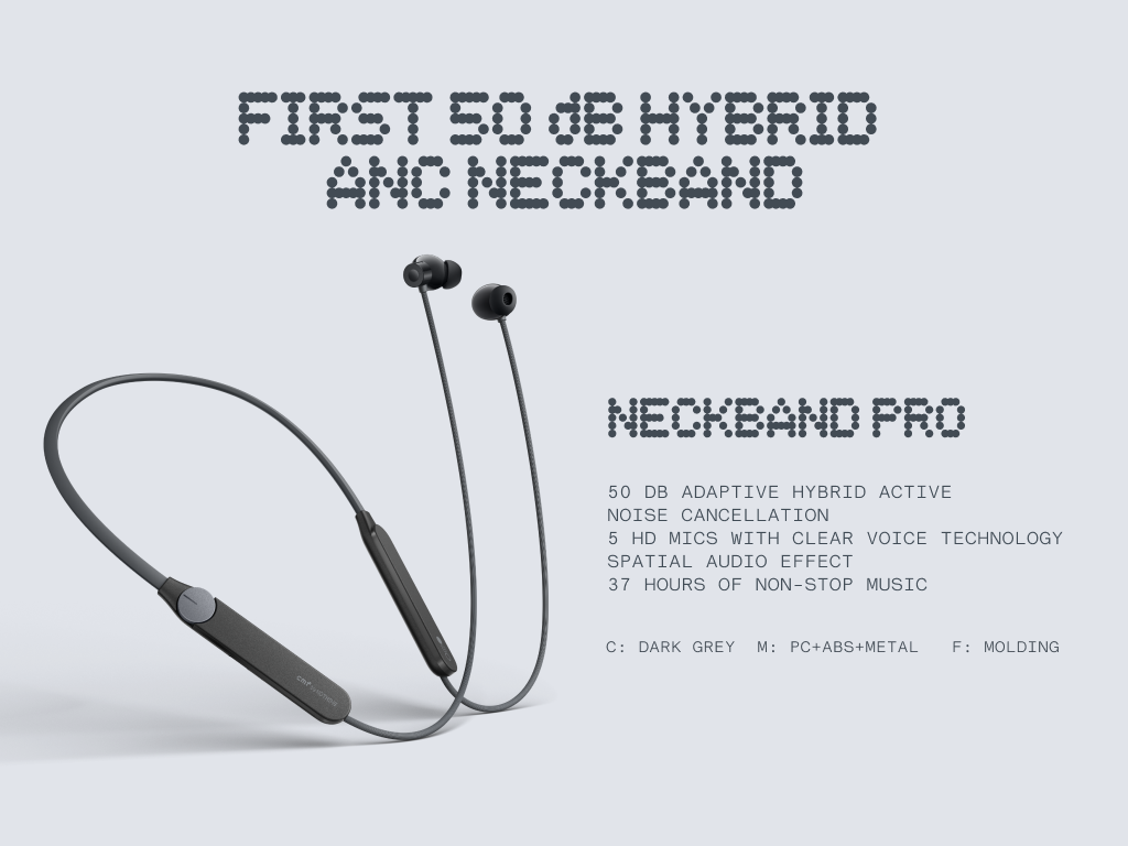 אוזניות אלחוטיות CMF BY NOTHING – NECKBAND PRO