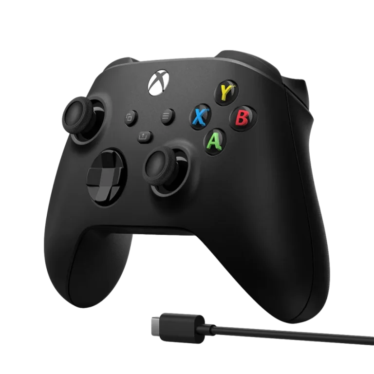 בקר XBOX Series S | X אלחוטי בצבע שחור כולל כבל ® USB-C