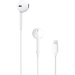 אוזניות Apple EarPods חוטיות בצבע לבן עם חיבור Lightning