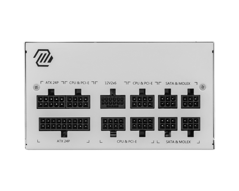 MSI MAG A850GL PCIE5 WHITE 80 GOLD - תמונה נוספת