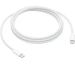 כבל טעינה לאייפון Type-C מקורי באורך כ- 2 מטר​ 240W USB-C Apple בצבע לבן