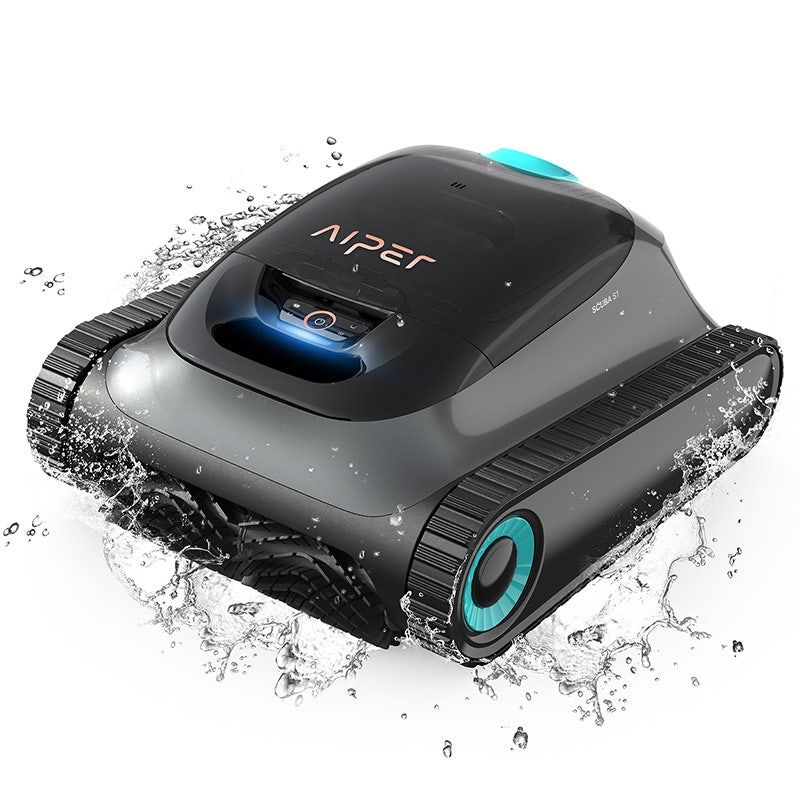 מנקה בריכות רובוטי אלחוטי Aiper דגם scuba S1 לבריכות עד 15 מטר