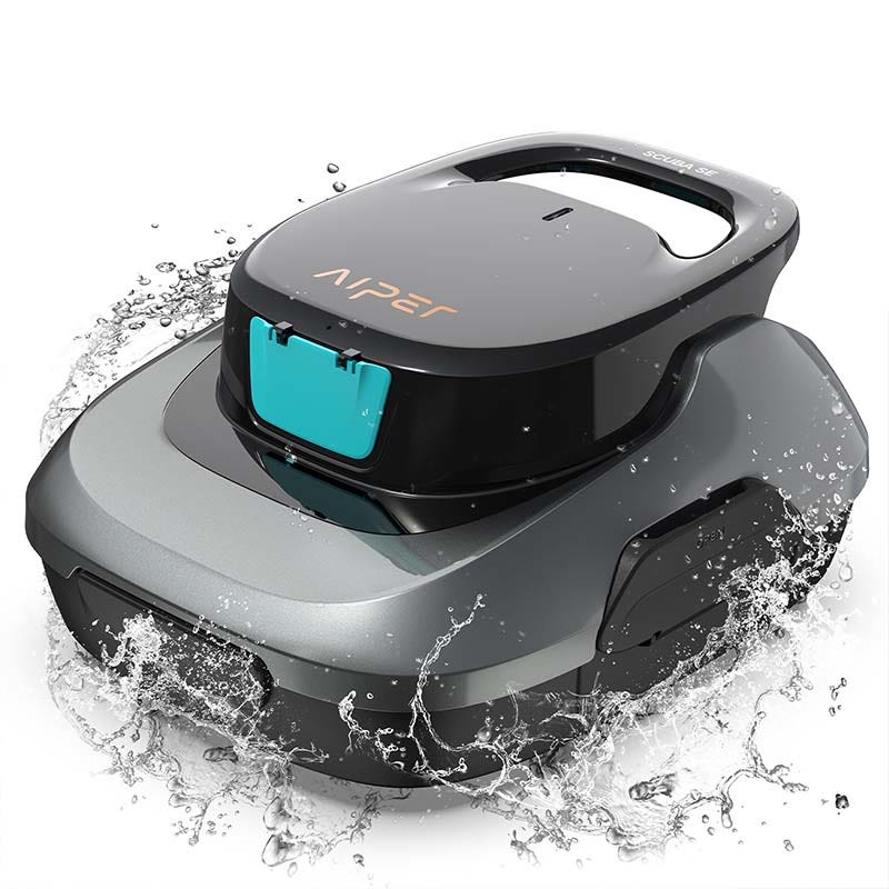 מנקה בריכות רובוטי אלחוטי AIPER דגם Scuba SE לבריכות מעל הקרקע