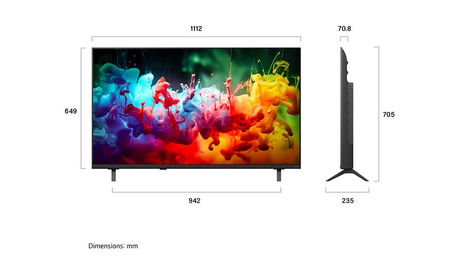 טלוויזיה "50 חכמה LG QNED MiniLED AI ברזולוציית 4K דגם: 50QNED70B6T - תמונה נוספת