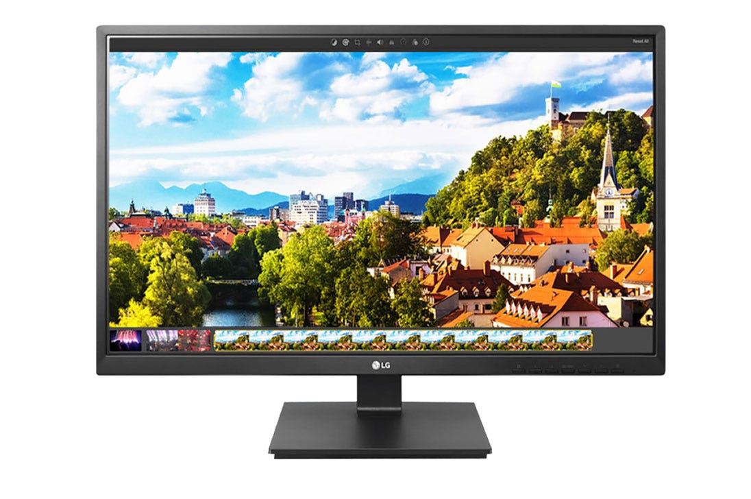 מסך מחשב "22 Full HD IPS מקצועי ביחס 16:10 תוצרת LG דגם: 22BK55WY-B
