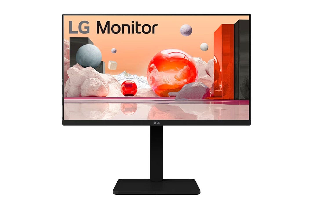 מסך מחשב מקצועי "24 IPS FHD תוצרת LG דגם: 24BA550-B