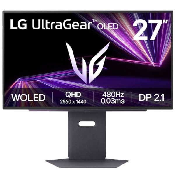 מסך מחשב "27 UltraGear OLED QHD 480Hz תוצרת LG דגם: 27GX790A-B