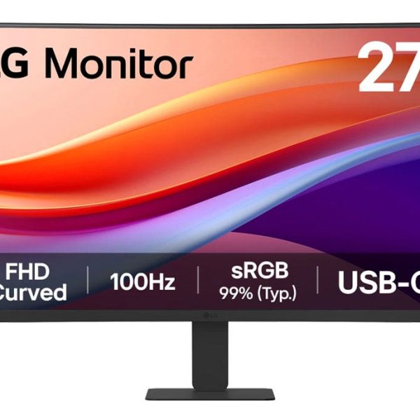 מסך קעור ''27 Full HD 100hz ביחס 16:9 תוצרת LG דגם: 27U421A-B