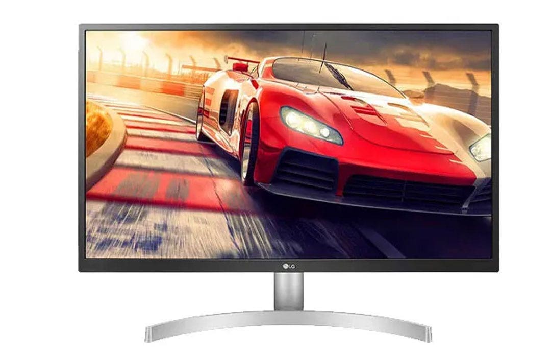 מסך מחשב "LED 27 ברזולוציית 4K UHD עם פאנל IPS, תמיכה בתקן HDR 10 תוצרת LG דגם: 27UL500P-W