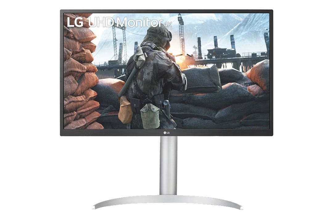 מסך מחשב מקצועי "27 IPS ברזולוציית UHD 4K עם USB Type C תוצרת LG דגם: 27UP550P-W