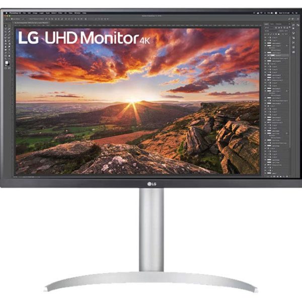 מסך מחשב "27 ברזולוציית IPS 4K UHD עם VESA DisplayHDR 400 תוצרת LG דגם: 27UP85NP-W