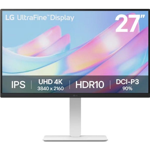 מסך מחשב ''27 4K UHD UltraFine™ IPS תוצרת LG דגם: 27US550-W