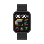 שעון חכם FITPRO S4 - בצבע שחור, השותף המושלם לסגנון חיים פעיל, בריא ומלא בסטייל!