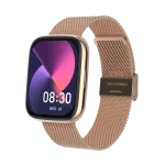 שעון חכם FITPRO S4 - בצבע זהב -rose-gold, השותף המושלם לסגנון חיים פעיל, בריא ומלא בסטייל!