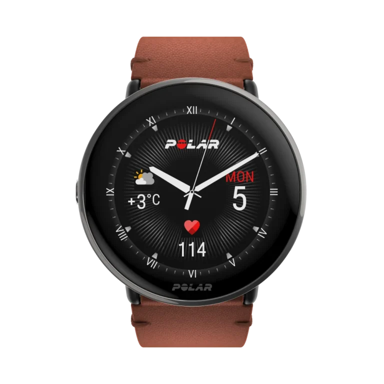 שעון כושר Polar Ignite 3 טיטניום ברונזה עם רצועת עור