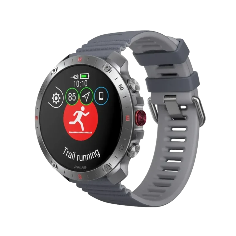 Polar Grit X2 Pro שעון ריצה מתקדם עם GPS בצבע אפורכסף