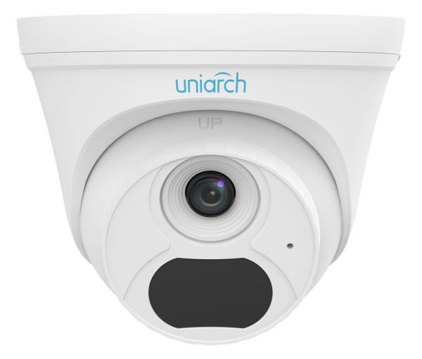 מצלמת כיפה טורט קבועה 2.8ממ 4MP כולל תאורה זווית רחבה דגם IPC-T134-AF28-DL-ECO מבית UNIARCH