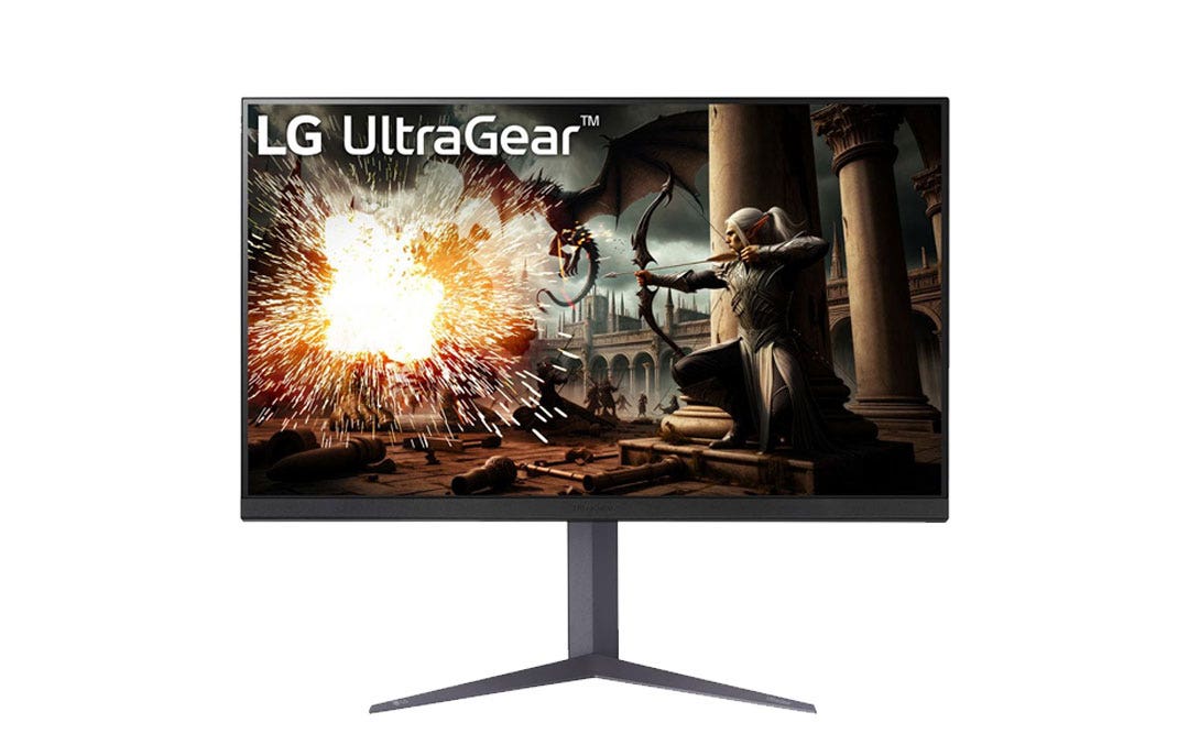 מסך מחשב גיימינג מקצועי  ''32 UltraGear™ QHD IPS תוצרת LG דגם: 32GS75Q-B