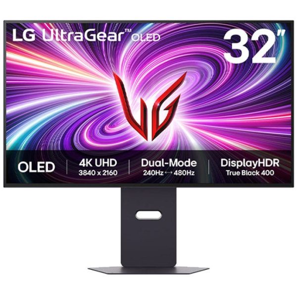 מסך מחשב "32 UltraGear™ OLED Dual Mode 4K UHD 240Hz or FHD 480Hz תוצרת LG דגם: 32GS95UV-B