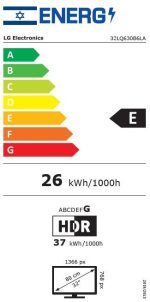 טלוויזיה "32 חכמה LG HD דגם: 32LQ630B6LA - תמונה נוספת