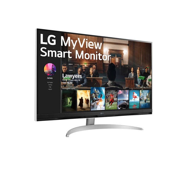 מסך מחשב "32 חכם LG MyView , 4K UHD עם webOS תוצרת LG דגם: 32SQ700S-W - תמונה נוספת