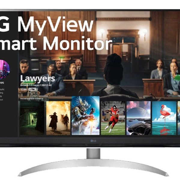 מסך מחשב "32 חכם LG MyView , 4K UHD עם webOS תוצרת LG דגם: 32SQ700S-W