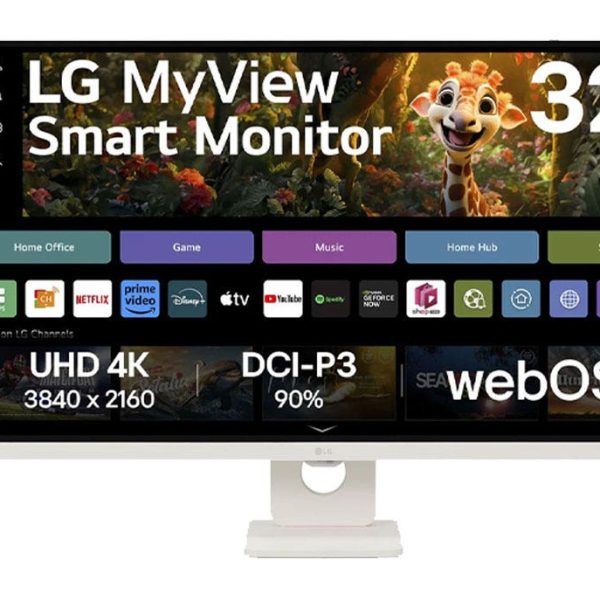 מסך מחשב חכם "32 מסך חכם LG MyView 4K UHD IPS עם webOS תוצרת LG דגם: 32SR73U-W