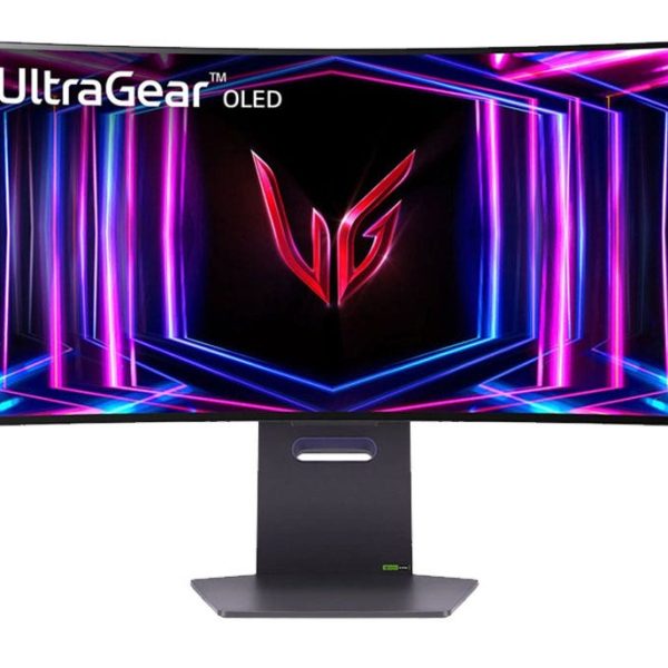 מסך ''34 גיימינג קעור OLED UltraGear™ WQHD תוצרת LG דגם: 34GS95QE-B