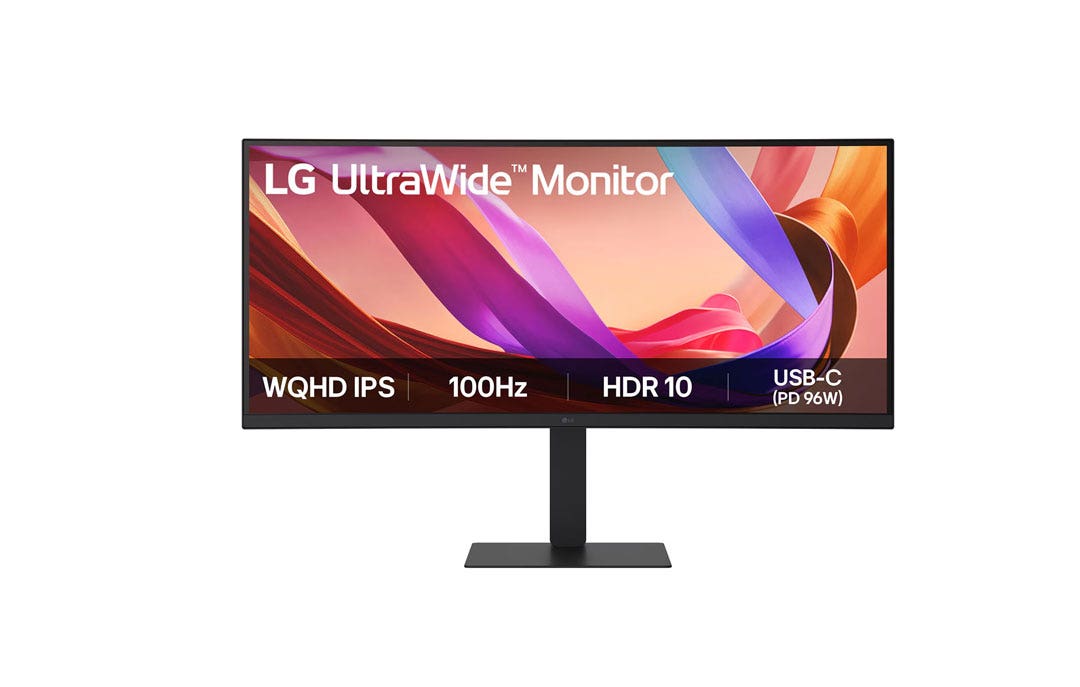מסך מחשב קעור ''34 UltraWide™ WQHD IPS תוצרת LG דגם: 34U650A-B
